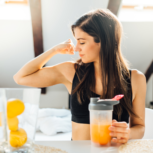 Woman feeling strong after Immunity IV